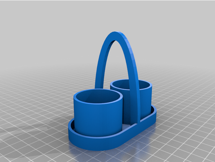 Bip eléctrico sal pimienta molino estante soporte llevado cabo lt 3d print model - Mito3D