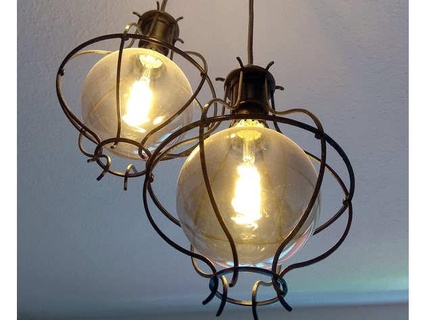 Ikea LED ampoule lampe cage filtre charpie 3d print model - Mito3D