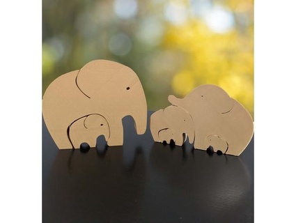 nesting elephant family bielakbuilds 3d print model - Mito3D