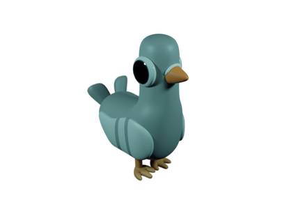 pete pigeon xx sushicat 3d print model - Mito3D