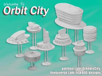 benvenuto orbita città fisk400 3d print model - Mito3D