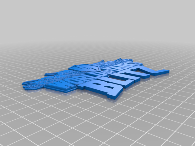 Welt Panzer Blitz Logo Aquilox fr 3D print model - Mito3D