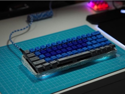 cheio personalizadas mecânico teclado dz60 rgb quente trocável kalunho3d 3d print model - Mito3D