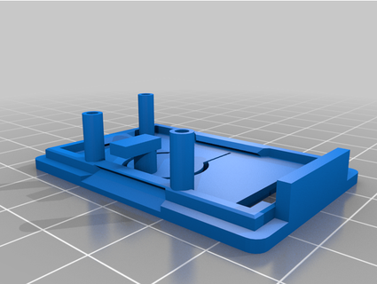 sinilink xy-wfms wifi mosfet case rotated button ba al 3d print model - Mito3D