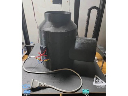 Stock k40 ventilateur 4 filtre Cas gaine rénovation lever 3d print model - Mito3D