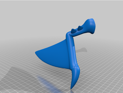Garchomp bacaklar silâh sabit irade sahibi 3d print model - Mito3D