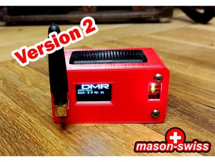case mmdvm oled raspberry pi zero li-ion battery mason swiss 3d print model - Mito3D