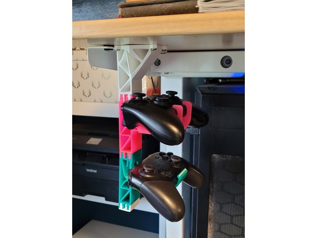 modulaire manette supporter monter bureau teque5 3D print model - Mito3D