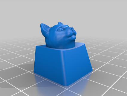cat cherrymx keycap coolgroove 3d print model - Mito3D