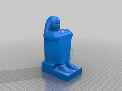 british museum amenhotep egyptian statue thebuyer2016 3d print model - Mito3D