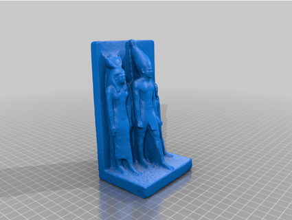 triad statue king menkaure thebuyer2016 3d print model - Mito3D