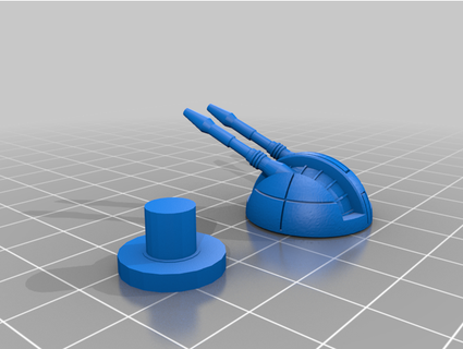 imperial transport battery cover plus cannon ungryjoe 3d print model - Mito3D