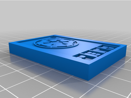 star wars imparatorluk kredi anahtarlık bayan çayı 3d print model - Mito3D