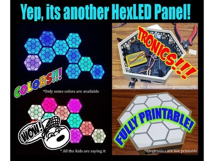 yep another hexled - nanoleaf panel step file mystoopidstuff 3d print model - Mito3D