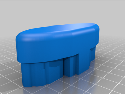 rhino rack girdap çatı raf bar end cap şakacı 3d print model - Mito3D