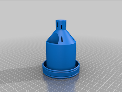 campbell planter - paramterized wwebers 3d print model - Mito3D