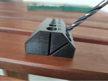 90 45 grado perforazione guida elasio 3d print model - Mito3D