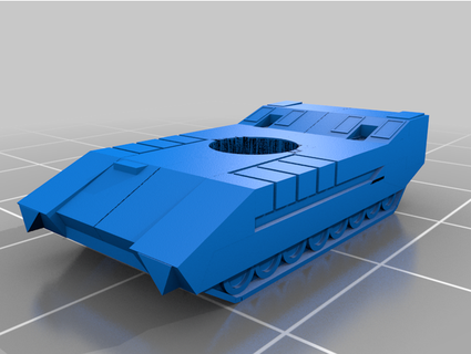 bt rommel patton tanque cien 3d print model - Mito3D