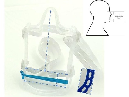 anti fog surgical mask brace - adjustable fast batch stack print fullplastic 3d print model - Mito3D