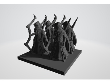 sea guard archer squad - square 2 x unofficial warhammer thecardbazaar 3d print model - Mito3D