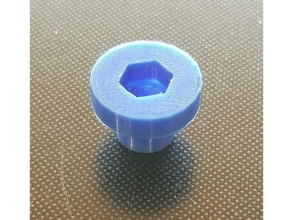 round knob 6mm nut bolt rsprecher 3d print model - Mito3D