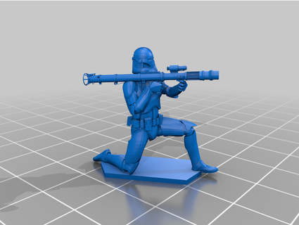 star savaşlar Ordu erkekler cumhuriyet evre ii jedijayfish 3d print model - Mito3D