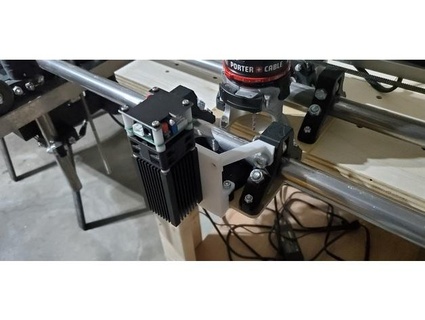 lowrider2 laser mount main panel remix theexpertnoob 3d print model - Mito3D