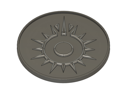 black sun medallion coin gw13 3d print model - Mito3D