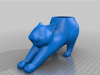 maceta gato alejandro15175 3d print model - Mito3D