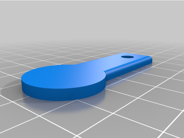 enrollado libra llavero agujero thelastsaxon 3D print model - Mito3D