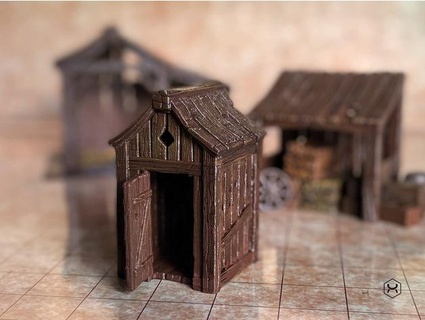 outhouse narnaa 3d print model - Mito3D