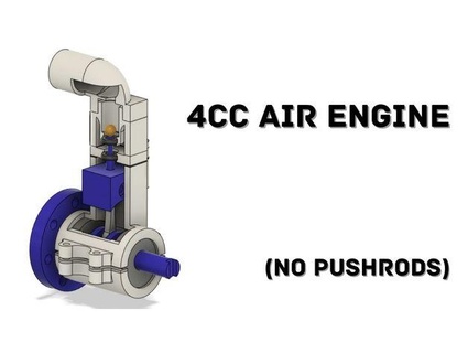 compressed air engine pushrods axeldayton 3d print model - Mito3D