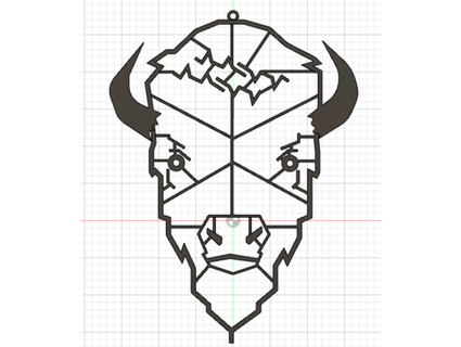 bison american buffalo ke981moo 3d print model - Mito3D
