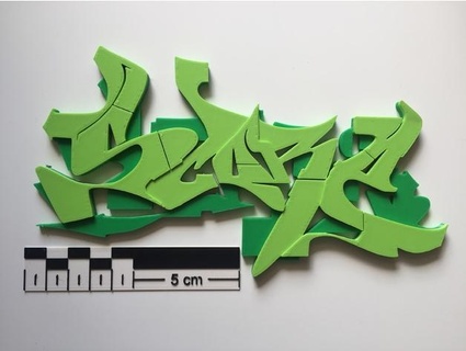 Punto no2 causeturk graffiti maeshmaker 3d print model - Mito3D