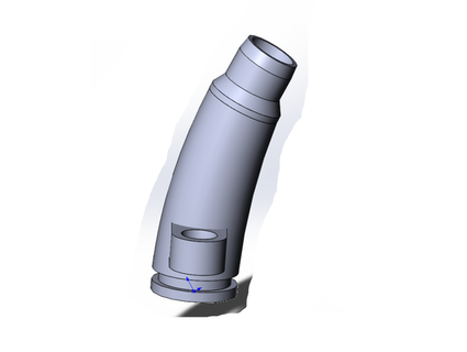 ramo tubo aquecimento egr válvula winddm 3d print model - Mito3D