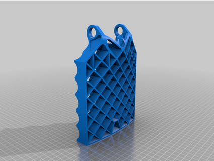 spacex griglia fin scaffale per chiavi clemont 3d print model - Mito3D