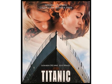 titanic movie poster text dirtyfacedkid 3d print model - Mito3D