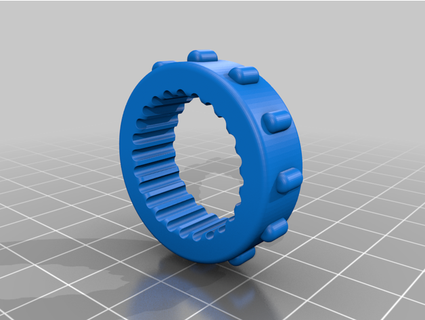 nice belt tension ring cover creality basteley 3d print model - Mito3D
