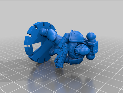 spacemarineheroclix tzanquol 3d print model - Mito3D