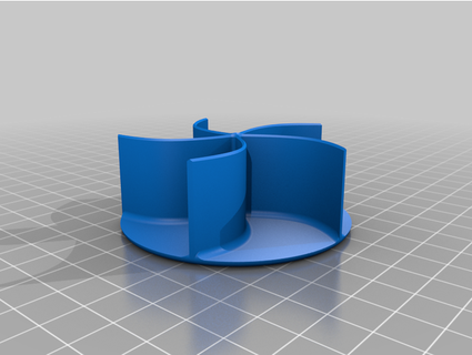 bread roll cutter - kaiser 2 simple version haracini 3d print model - Mito3D