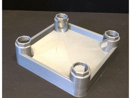 marble run compatible square 100 mm base esmz 3d print model - Mito3D