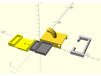 serviette grille cheville optionnel rail secret boîte openscad stollew 3d print model - Mito3D