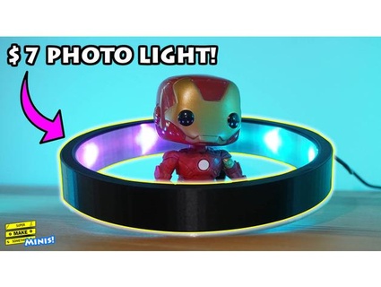 diy photo ring light super make something minis supermakesomething 3d print model - Mito3D