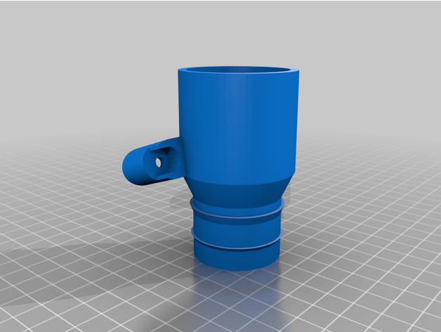 bissell modelo 1831 corto manguera montar acaba 3D print model - Mito3D