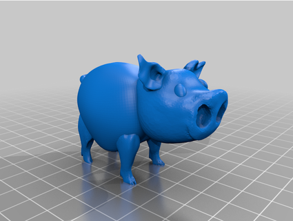 altın domuz dünya Warcraft lrickl 3d print model - Mito3D