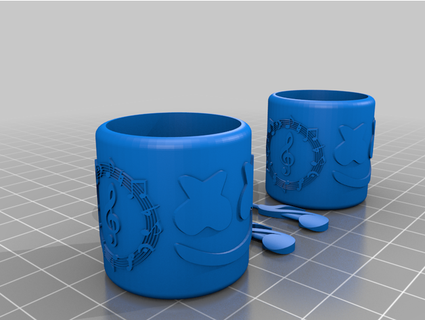 Marshmello Tasse einstellen hunteofficia1 3d print model - Mito3D