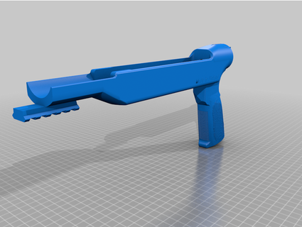ruger 10 22 azione rotaia cannucce fondenti 3d print model - Mito3D