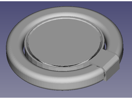 glatt print place parametrisch Telefon Ring dmarx 3d print model - Mito3D