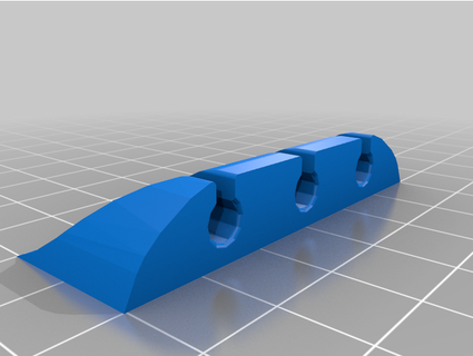 cable holder 3 holes bruno5214 3d print model - Mito3D