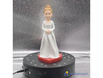 barbie bride generated revopoint pop 3d print model - Mito3D
